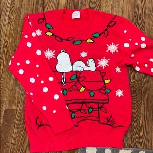 Large Charlie Brown snoopy Christmas sweater